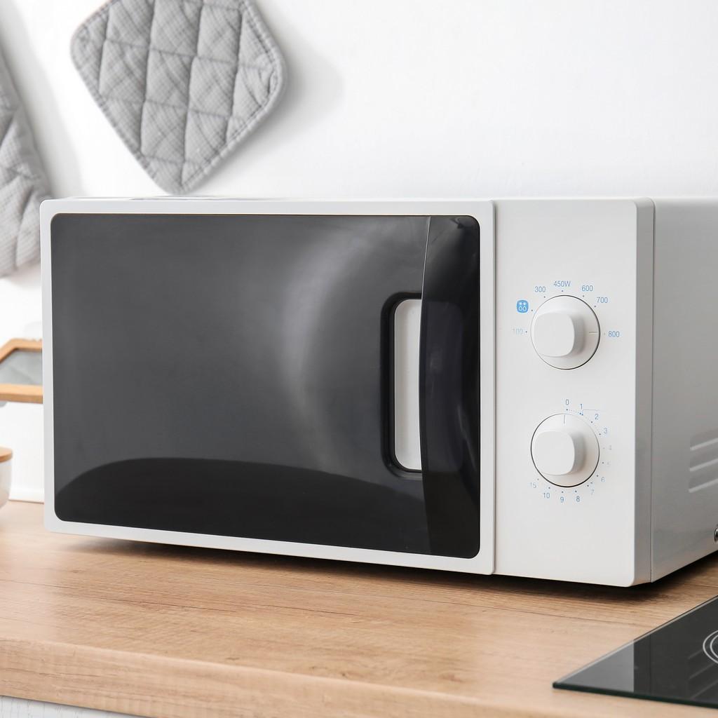 Modern microwave oven in kitchen