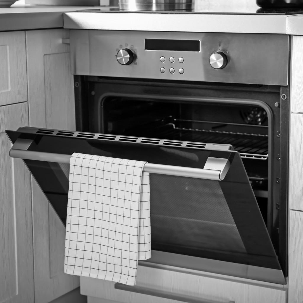 New electric oven in kitchen